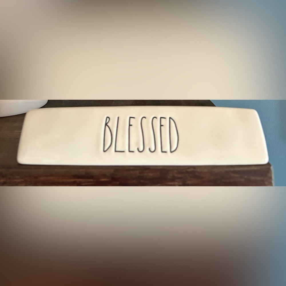 Rae Dunn Blessed Decorative Desk Sign